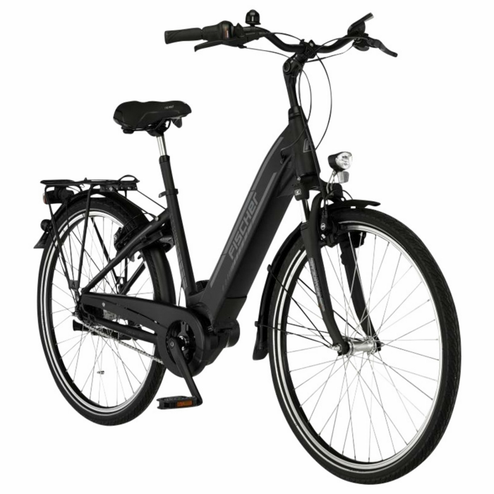FISCHER CITA 4.1i Citybike (Laufradgröße: 28 Zoll, Unisex-Rad, 504 Wh, Schwarz Matt)