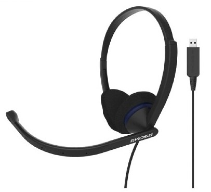 KOSS CS200 Computer On Ear Headset kabelgebunden Schwarz Mikrofon-Rauschunterdrückung, Noise Cancelling