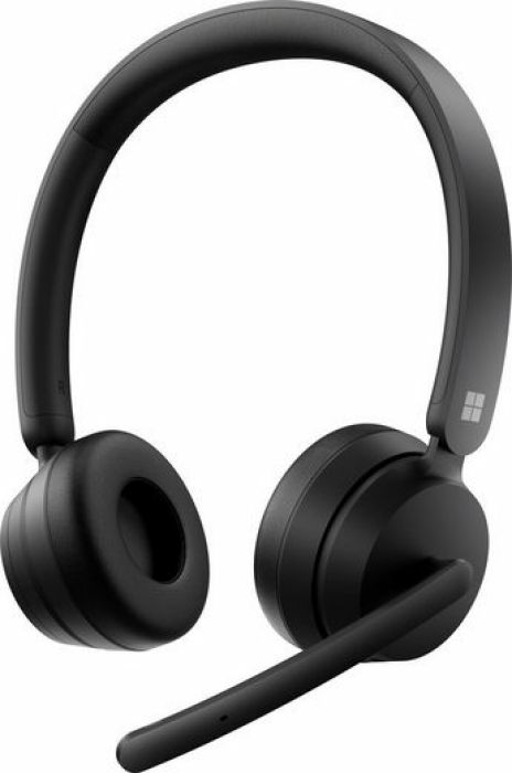 Microsoft Modern Wireless Headset On-Ear-Kopfhörer (integrierte Steuerung für Anrufe und Musik, Noise-Reduction, WLAN (WiFi) schwarz