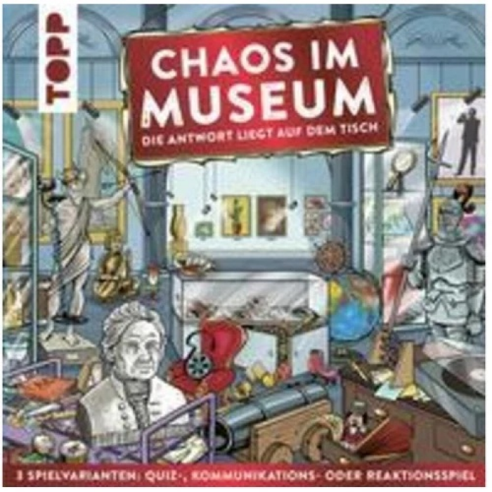 Chaos im Museum - Die Antwort liegt auf dem Tisch. Das Wimmelbild-Quizspiel