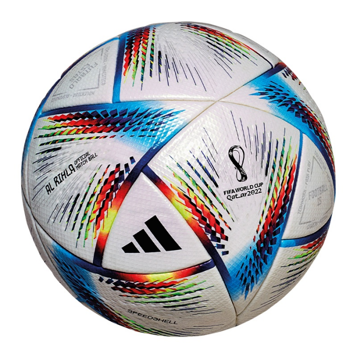 adidas Spielball Al Rihla Pro World Cup 2022 weiß/blau
