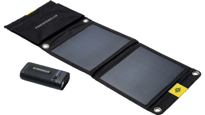 Power Traveller Powerbank Sport 25 Solar Kit PTL-SPK025 Solar-Ladegerät Ladestrom Solarzelle 1400mA
