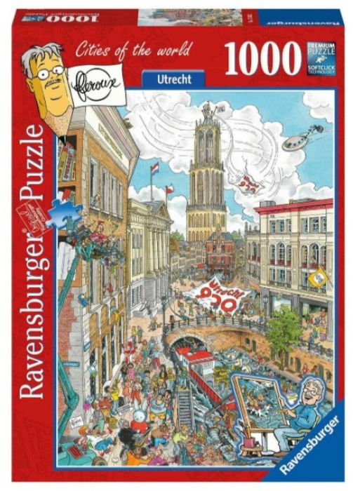 RAVENSBURGER PUZZLE 173037 Fleroux Utrecht Legepuzzle, Multicolor, 0