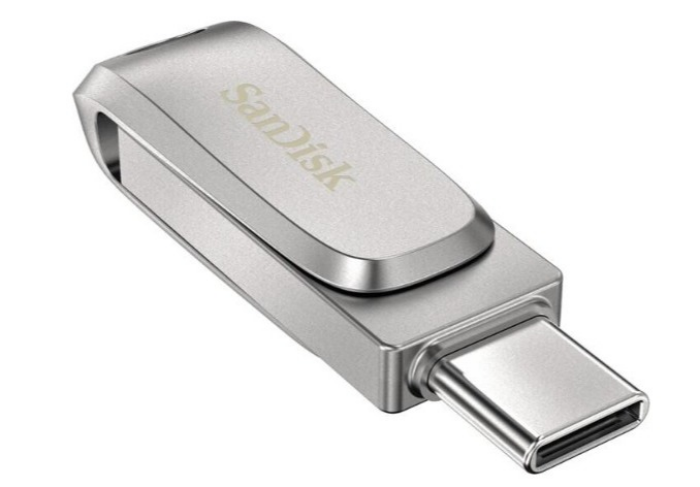 SanDisk Ultra Dual Drive Luxe 512 GB, USB-Stick (silber, USB-A 3.2 Gen 1, USB-C 3.2 Gen 1)
