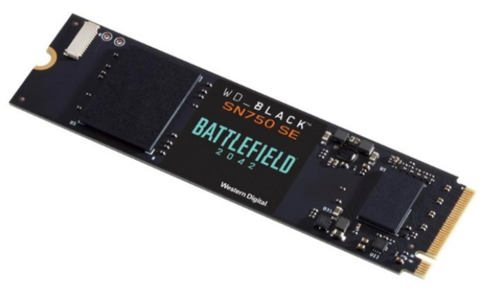 WD_BLACK SN750 SE 1 TB NVMe SSD Battlefield 2042 PC Game Code Bundle, mit Lesegeschwindigkeiten von bis zu 3600 MB/s, Gaming SSD