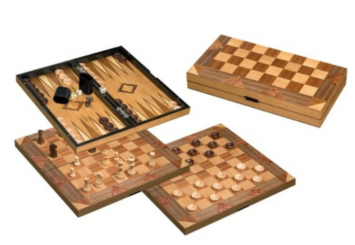 Philos 2522 - Schach, Backgammon, Dame Set