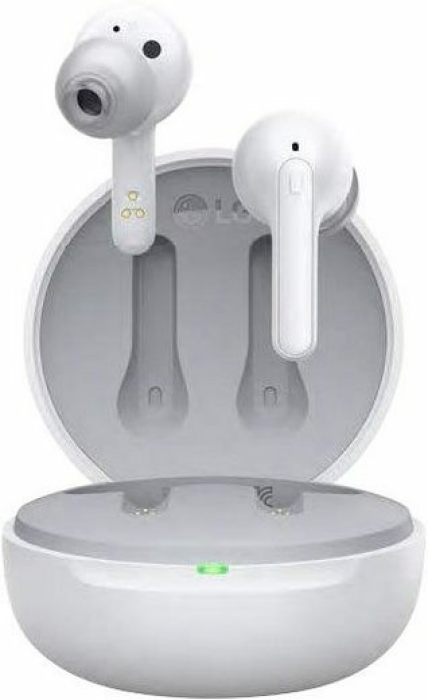LG TONE Free DFP3 Bluetooth-Kopfhörer (Freisprechfunktion, LED Ladestandsanzeige, Sprachsteuerung, Google Assistant, Siri, Bluetooth) weiß