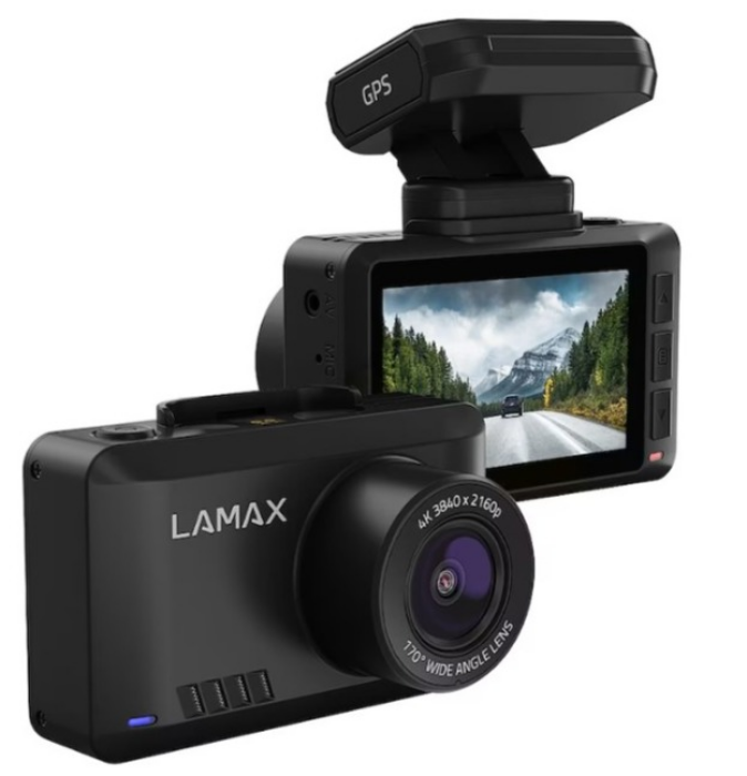 LAMAX T10 4K Dashcam mit GPS, Radarwarnung (50 Länder), WiFi + Mobile App, Weitwinkelaufnahmen 170°, Magnethalterung, 2,45“ Display, Full HD 60 FPS