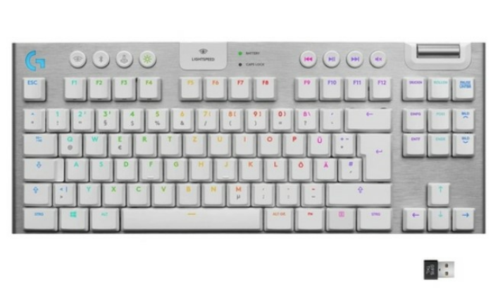 Logitech G915 LIGHTSPEED TKL Tenkeyless kabellose mechanische Gaming-Tastatur