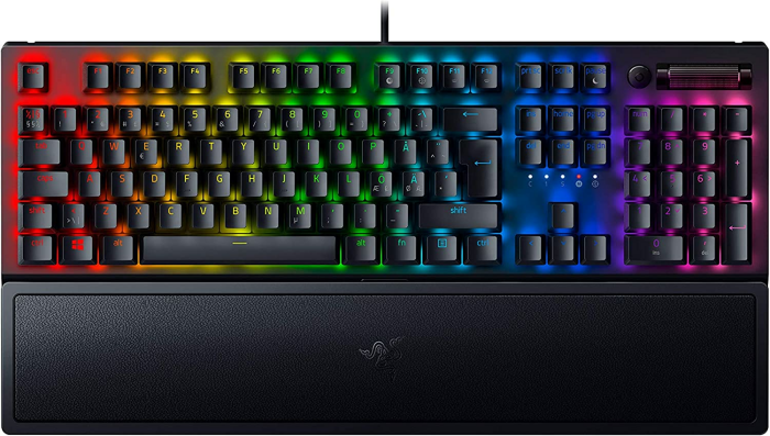 Razer BlackWidow V3 Mechanische Gaming-Tastatur, RGB-LED-Licht, Nordisch, Kabelgebunden, Schwarz