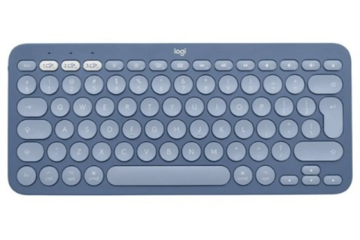 Logitech K380 Multi-Device Bluetooth Keyboard for Mac - Tastatur - kabellos - Bluetooth 3.0 - QWERTY - US International - Blueberry (920-011180)