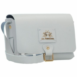 La Martina Flaminia Umhängetasche Leder 18 cm grey