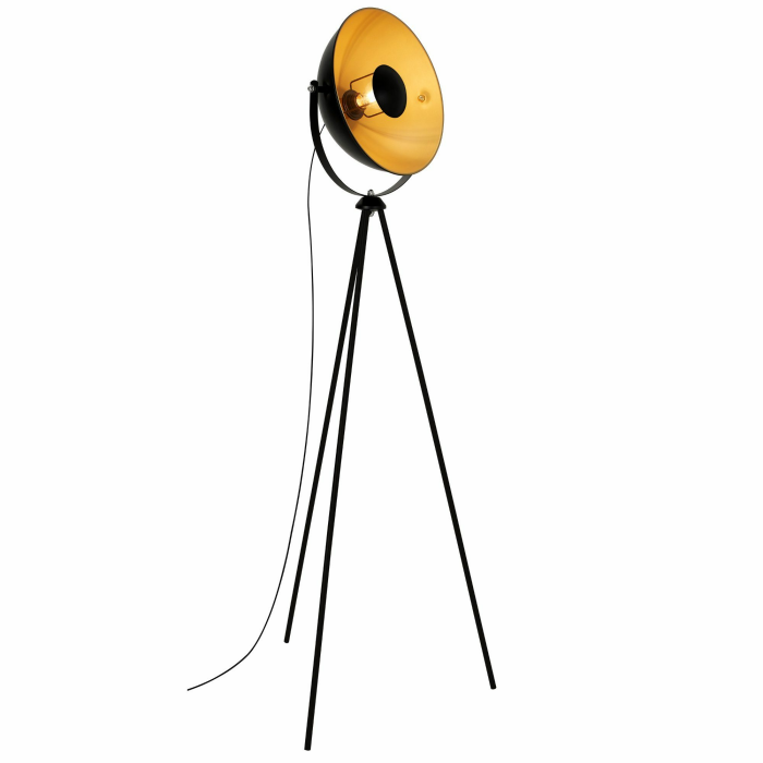 Briloner Leuchten Stehlampe »1380-015«, inkl. Kabel mit Fußschalter An/Aus, exkl. E27, gold, Wohnzimmer, Kinderzimmer, max. 60 W