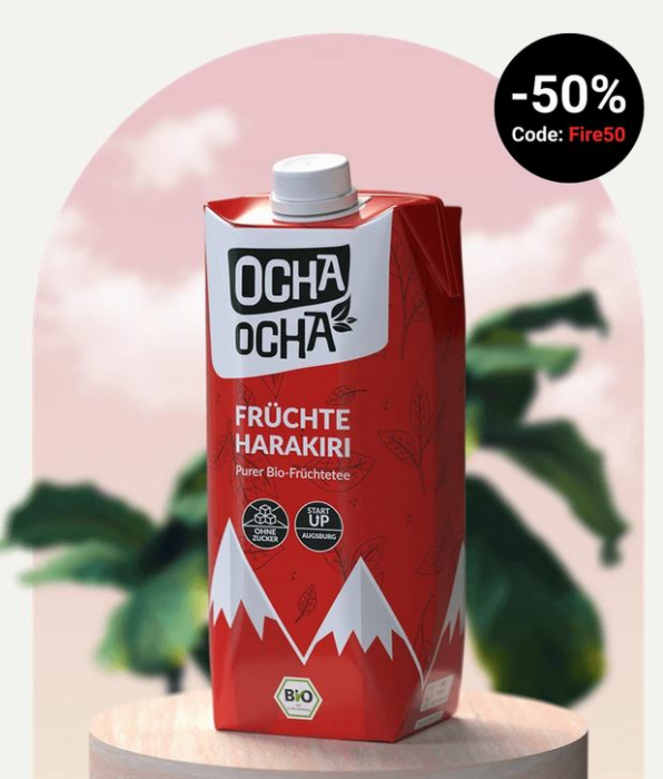Harakiri-Fire Sale - 50% Rabatt auf den Bio-Früchtetee von Ocha Ocha