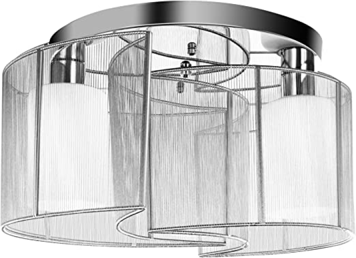 HOMCOM Deckenleuchte Deckenlampe 50W Modernes Design Leuchtmittel E27 sockel ideal für Schlafzimmer Wohnzimmer