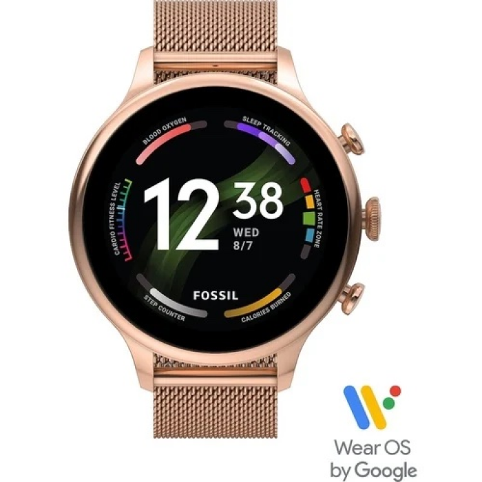FOSSIL Damen Touchscreen-Smartwatch "Gen 6 FTW6082"