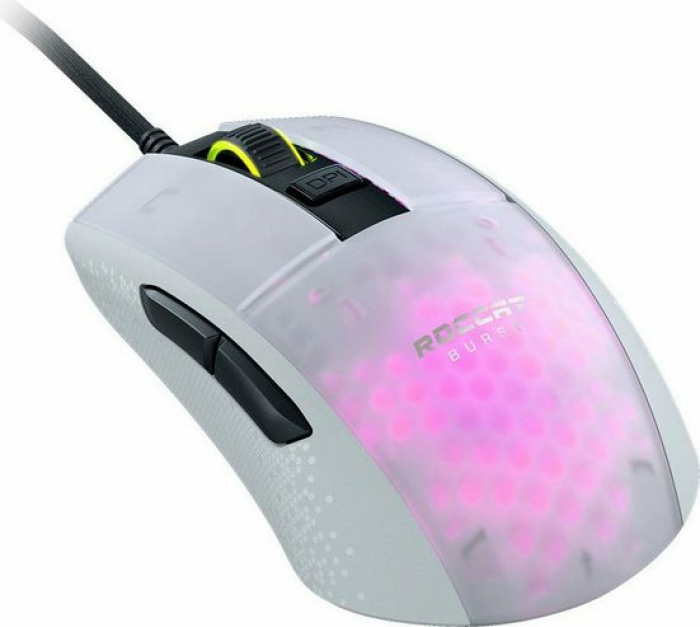 Roccat Burst Pro Gaming-Maus USB Optisch Weiß 16000 dpi Beleuchtet