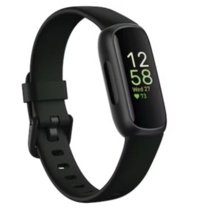 BLACK FRIDAY Fitbit Inspire 3 Fitness-Tracker Unisex, Einheitsgröße, Silikonarmband, Nachtschwarz/Schwarz