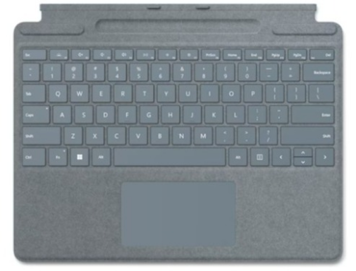 Microsoft Surface Pro Signature Keyboard, Deutsch, Eisblau (8XA-00045)
