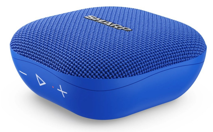 Sharp GX-BT60(BL) Bluetooth-Lautsprecher, spritzwassergeschützt, blau