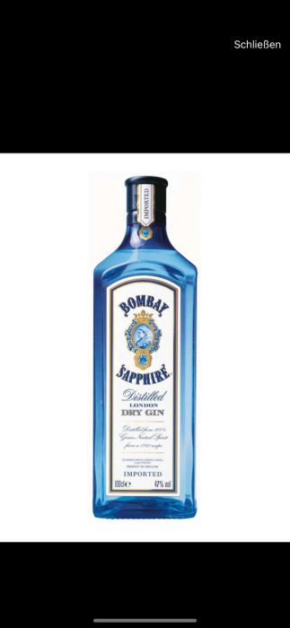 Bombay Sapphire 1 Liter 47% (nicht 40%)