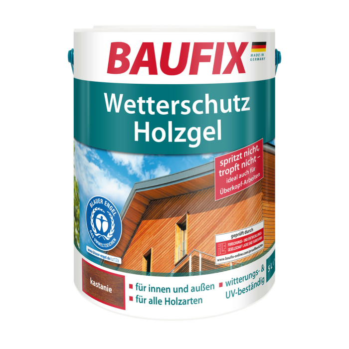 BAUFIX Wetterschutz-Holzgel kastanie 5 Liter