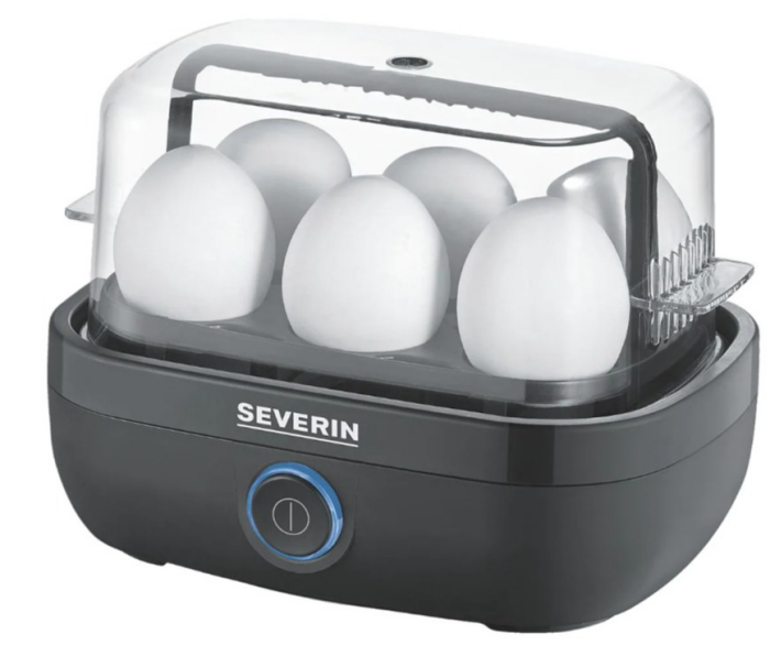 Severin EK 3165 Eierkocher BPA-frei, mit Messbecher, mit Eierstecher Schwarz