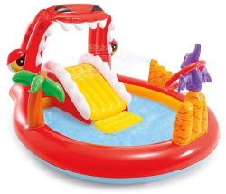 Intex 57163 Happy Dino Play Center Aufblasbares Schwimmbad Kinderspiel