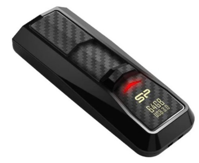 SILICON POWER Blaze B50 - USB-Flash-Laufwerk - 128 GB - USB 3.0 - Schwarz