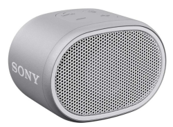 Sony SRS-XB01 tragbarer Bluetooth Lautsprecher (Extra Bass, 6h Akku, Spritzwassergeschützt) Grau