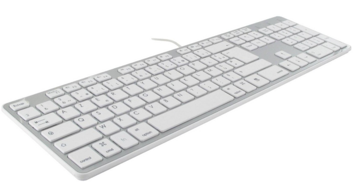 Mobility Lab Design Touch USB Mac Tastatur AZERTY Weiß- Tastaturen (Verkabelt, USB, AZERTY, Weiß)
