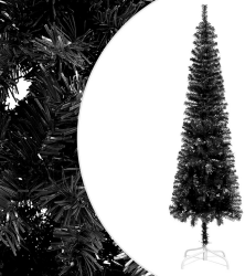 Schlanker Weihnachtsbaum Schwarz 150 cm vidaXL