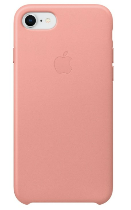 Apple Leder Schutzhülle für iPhone 8 in rosa
