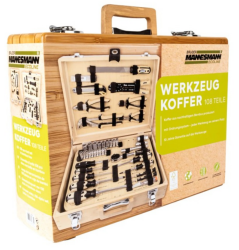 Bambus-Werkzeugkoffer, 108-tlg.