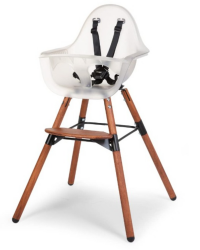 CHILDHOME 2-in-1 Hochstuhl mit Stoßfänger Evolu 2 Transparent