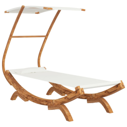 Hängematte mit Dach Hängeliege Garten Sonnenliege Holz Mehrere Auswahl