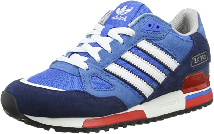Adidas Herren Zx 750 Schuhe G96718 Blau/Rot Turnschuhe