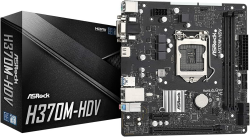 ASRock H370M-HDV Mainboard - Intel H370 - Intel LGA1151 socket - DDR4 RAM - Micro-ATX
