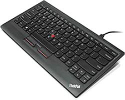 Lenovo 0B47222 ThinkPad Compact USB Keyboard with TrackPoint US Euro ,, Schwarz
