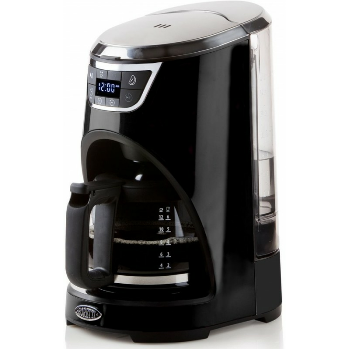 Boretti Eleganter Kaffeeautomat mit Aromakontrolle 1000 W, schwarz B410