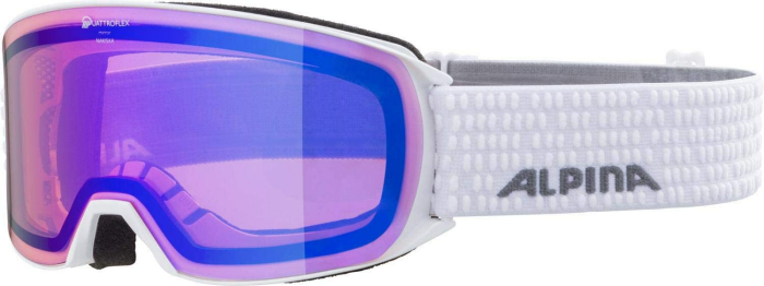 ALPINA NAKISKA Q - Verspiegelte, Kontrastverstärkende & Polarisierte Skibrille Mit 100% UV-Schutz Für Erwachsene