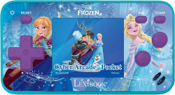 Lexibook JL1895FZ Frozen Cyber Arcade Pocket Tragbare Spielkonsole, 150 Gaming, LCD, Batteriebetrieben, Blau