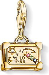 Thomas Sabo 1763-996-7 Charm-Anhänger Vintage-Koffer Silber Vergoldet