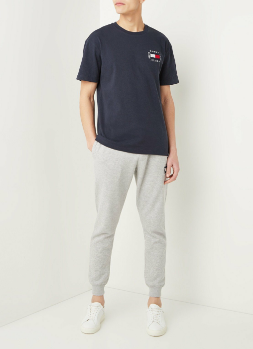 Tommy Jeans T-Shirt mit Logostickerei und Rückendruck