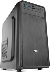NOX lite030 Midi-Tower schwarz 500 W PC-Gehäuse PC-Gehäuse (Midi-Tower, PC, Kunststoff, SPCC, Micro-ATX, Mini-ITX, Schwarz, Haus/Büro)