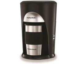 Morphy Richards 162740 Schwarz und ge­bürs­te­ter Edelstahl Cof­fee-to-Go Fil­ter