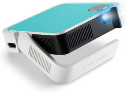 ViewSonic M1 mini Portable Beamer mit JBL Lautsprechern 120 LED Lumen 854x480p, Plug & Play, HDMI ,USB-A
