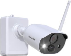 ZOSI 1080P 100% Kabellos Akku Überwachungskamera Smart PIR Kamera Batteriebetrieben für Innen und Außen