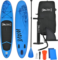 in.tec Aufblasbares Stand Up Paddle 'Benguela' Board 305cm, aus PVC, Komplett Set, SUP Board Paddling Board Paddelboard Surfboard