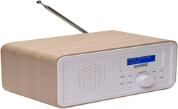 DENVER Tragbares DAB-Radio DAB-30 - DAB portable radio - DAB/DAB+/FM - Tragbares DAB-Radio, 1 Watt, helles Holz